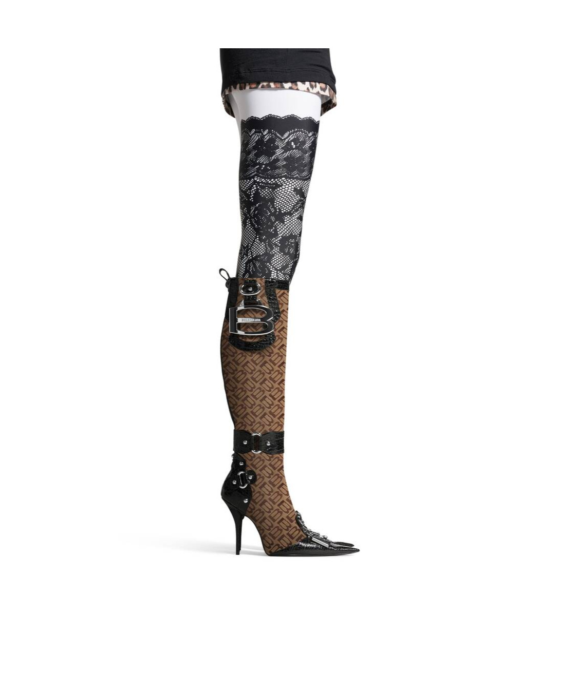 Balenciaga Essex Pointed Boots In Multicolor
