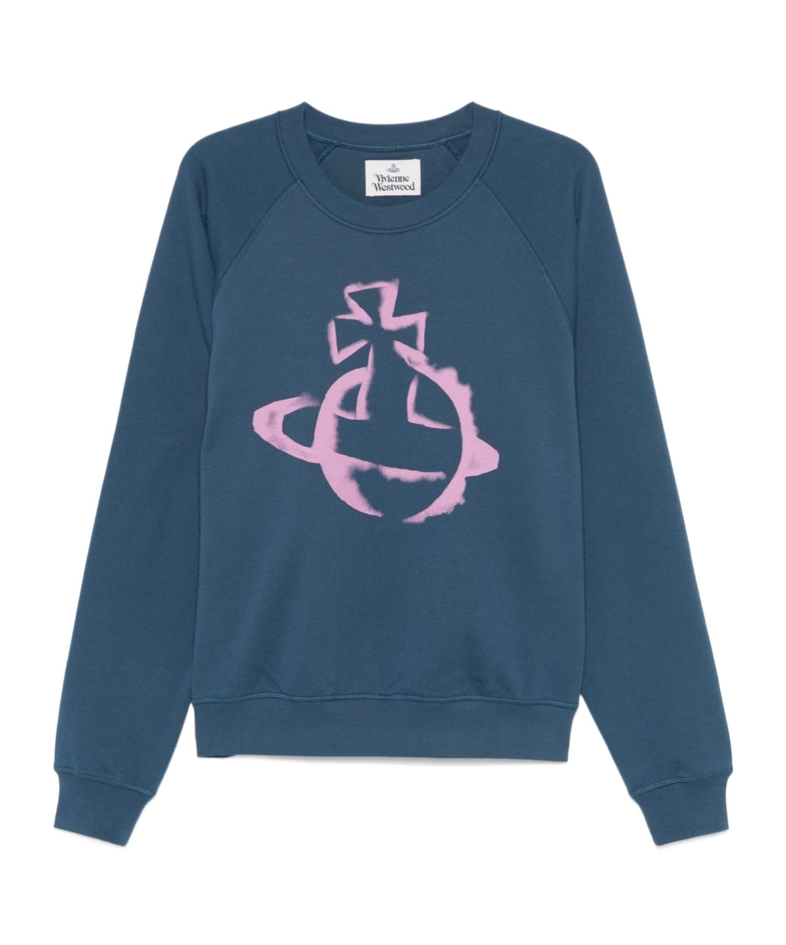 Shop Vivienne Westwood Stencil Orb Sweatshirt In Blue