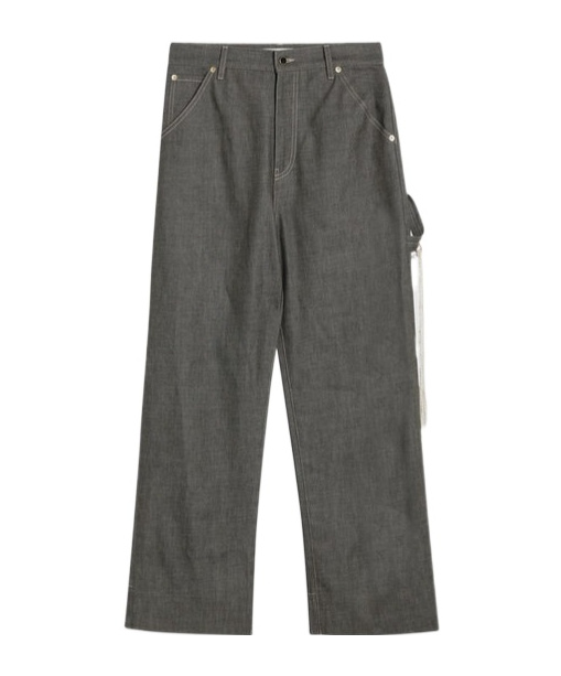 Darkpark Grey Cotton Lisa Trousers In Black