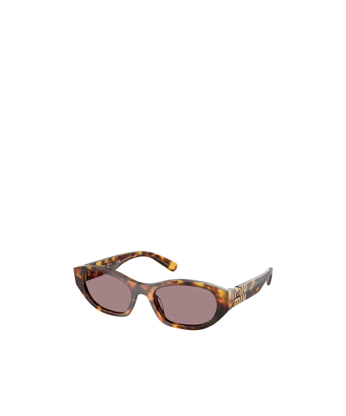 Miu Miu Tortoiseshell Sunglasses In Nude