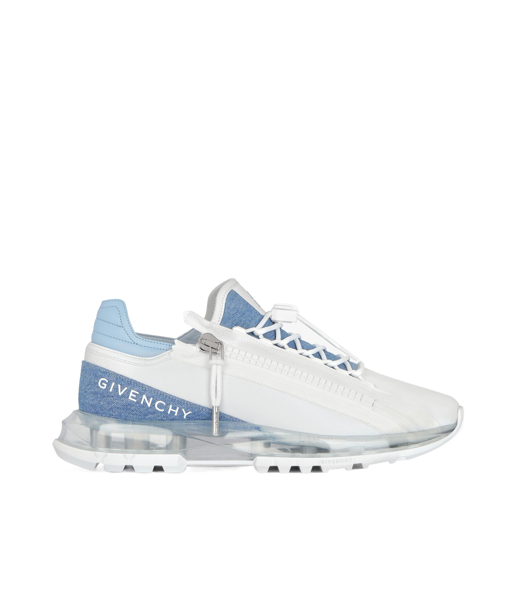 Givenchy Spectre Sneakers In Synthetic Leather And Denim In Blue