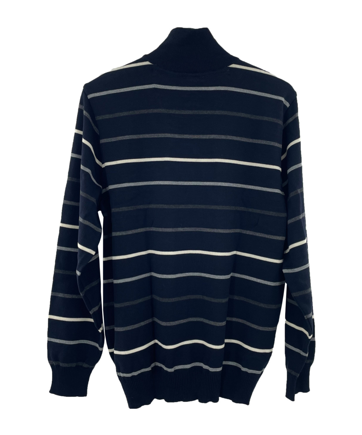 Shop Paul & Shark Striped Long-sleeved Sweater In Black