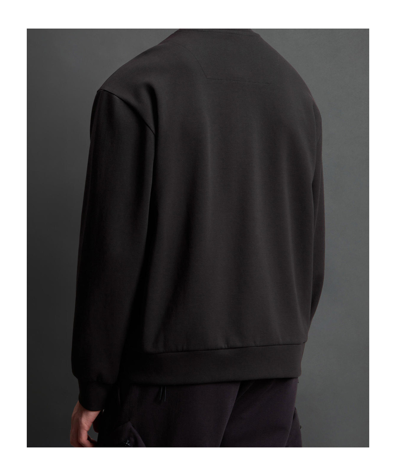 Woolrich Long-sleeved Sweatshirt In Black