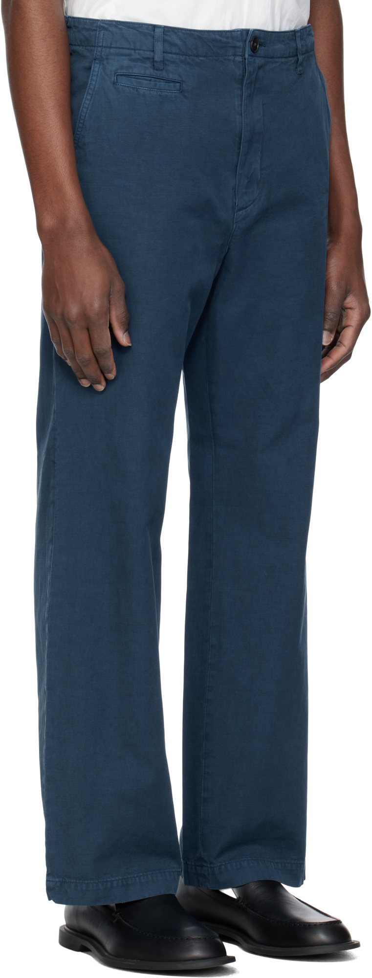 Auralee Belt Loops Slacks In Blue