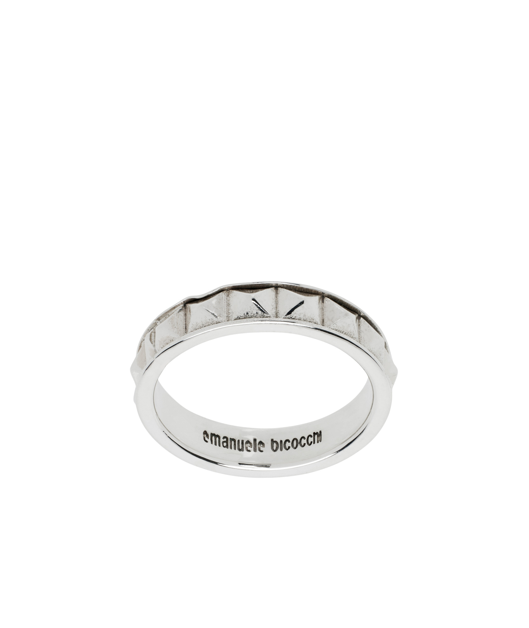 Emanuele Bicocchi Stud Ring In White