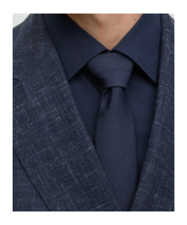 Hugo Boss Double-breasted Suit Coat, Belt-loop Trousers In Black