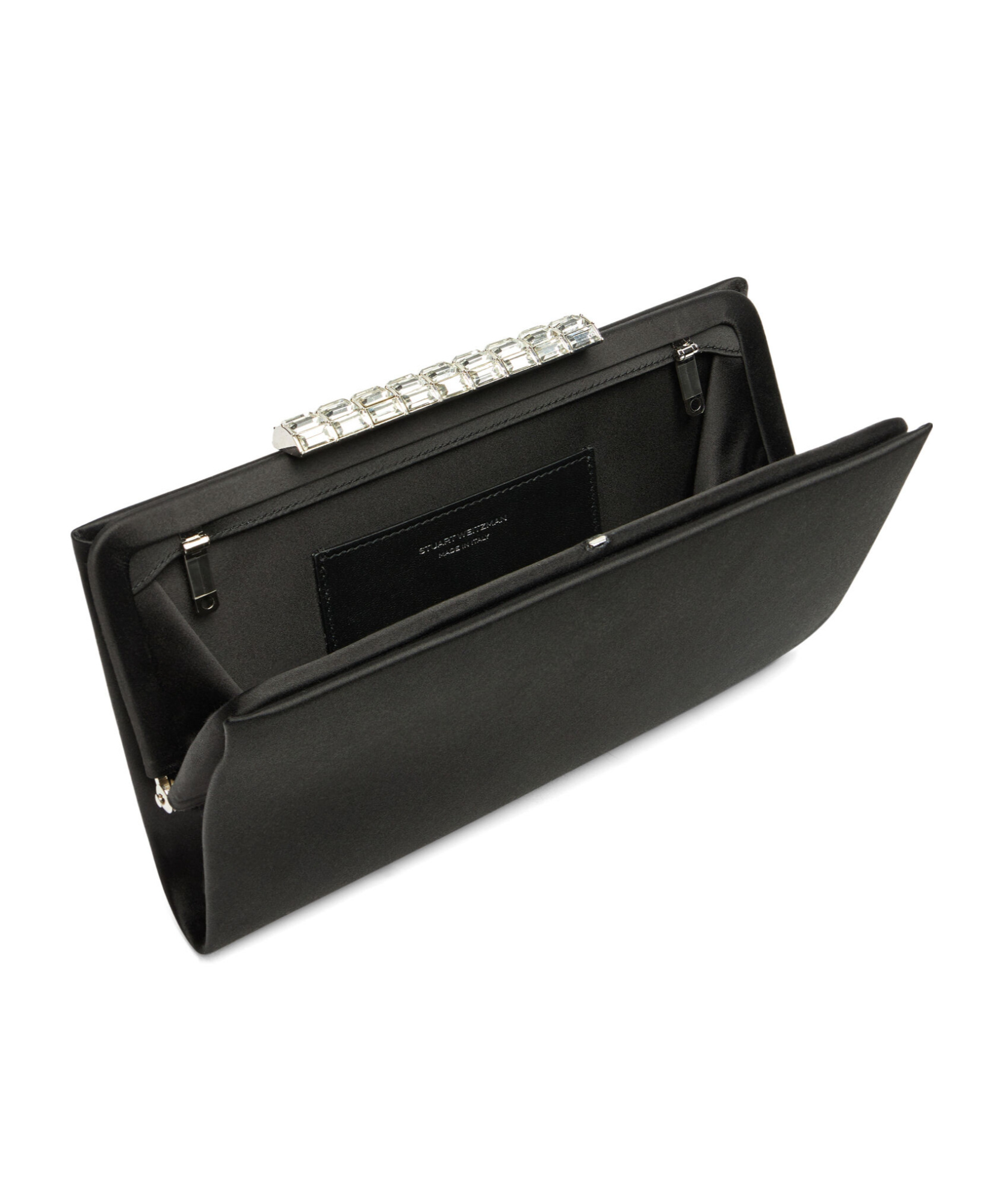 Stuart Weitzman Crystal Clutch In Black