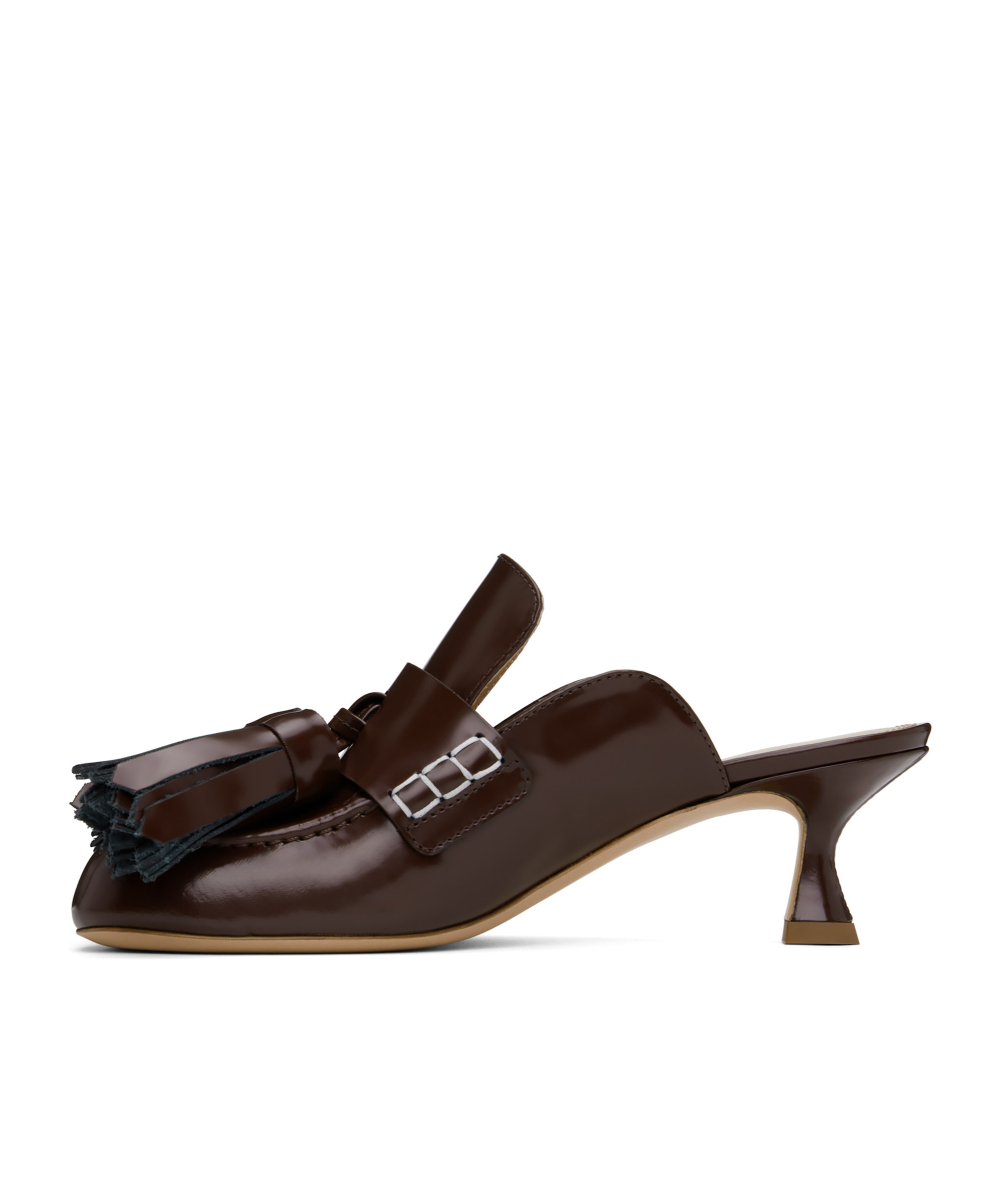 Jw Anderson Fringed Muller Shoes In Black