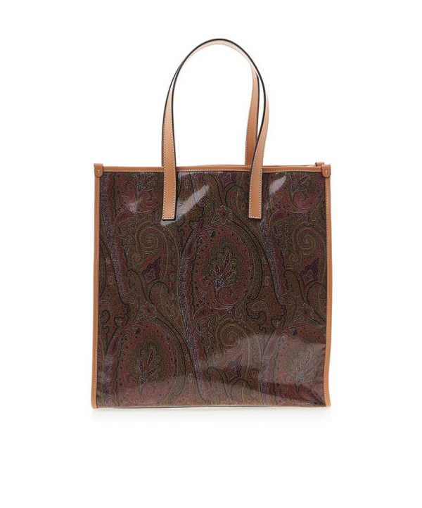 Etro Logo-print Tote Bag In Multicolor