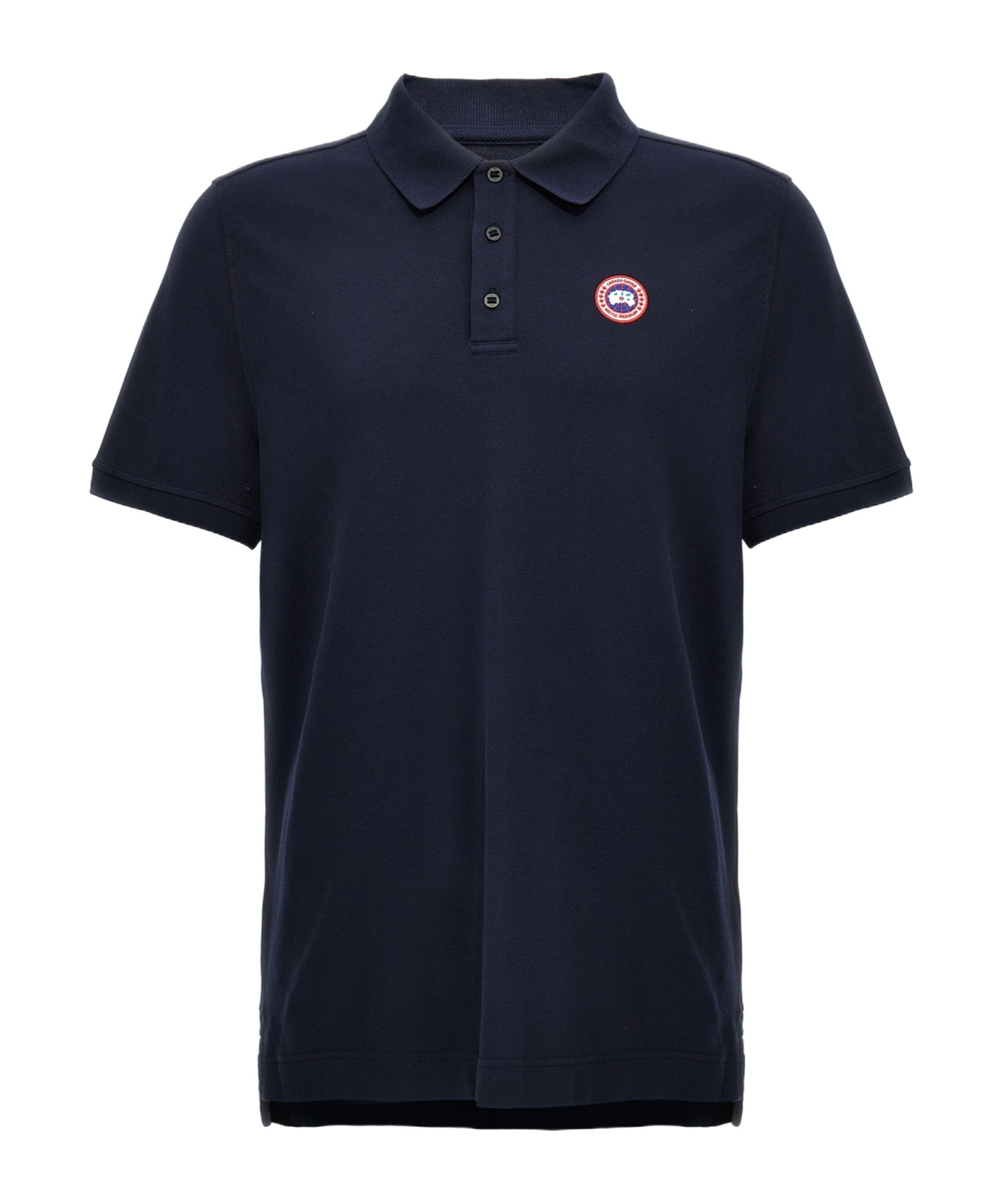 Canada Goose Men Beckley Polo Shirt In Structured Cotton In Blue