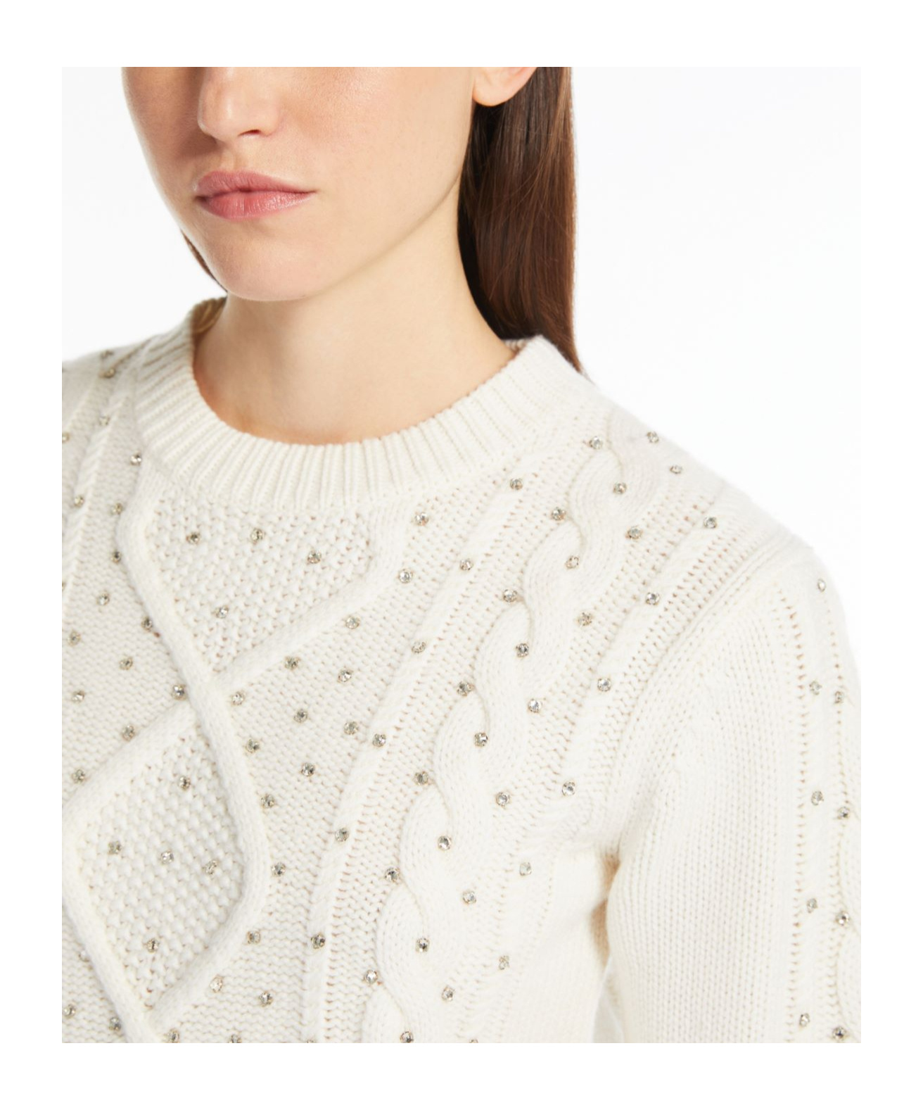Max Mara Onde Sweater In White