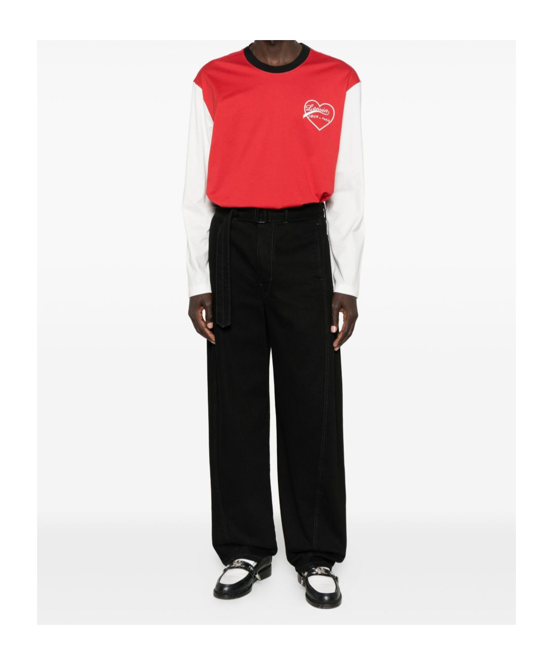 Lanvin Short Sleeve Graphic Print T-shirt In Red