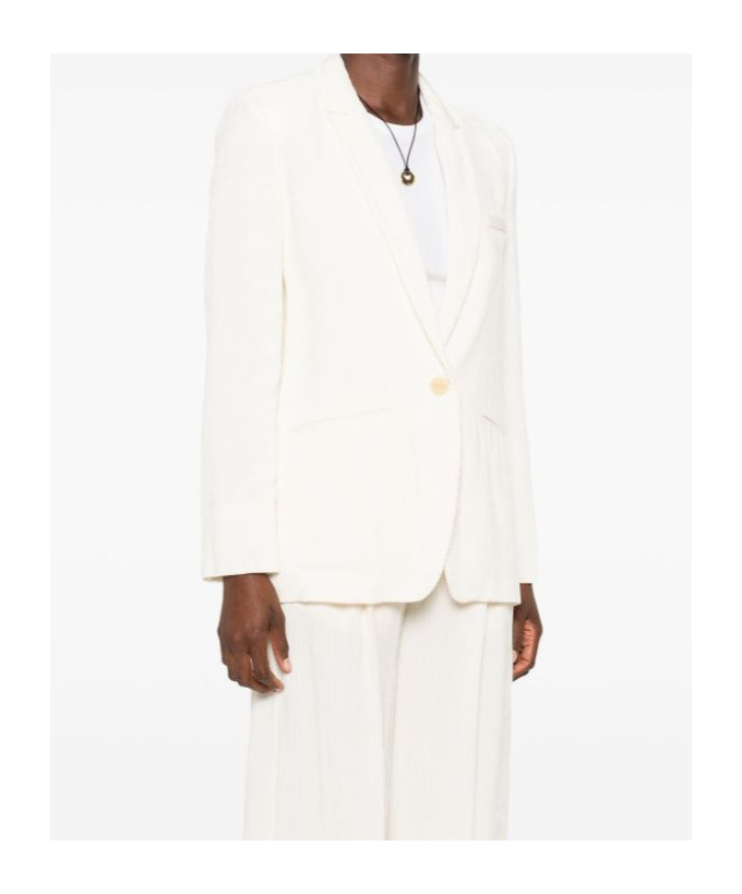 Forte Forte Long-sleeved Suit Jacket In Neutral