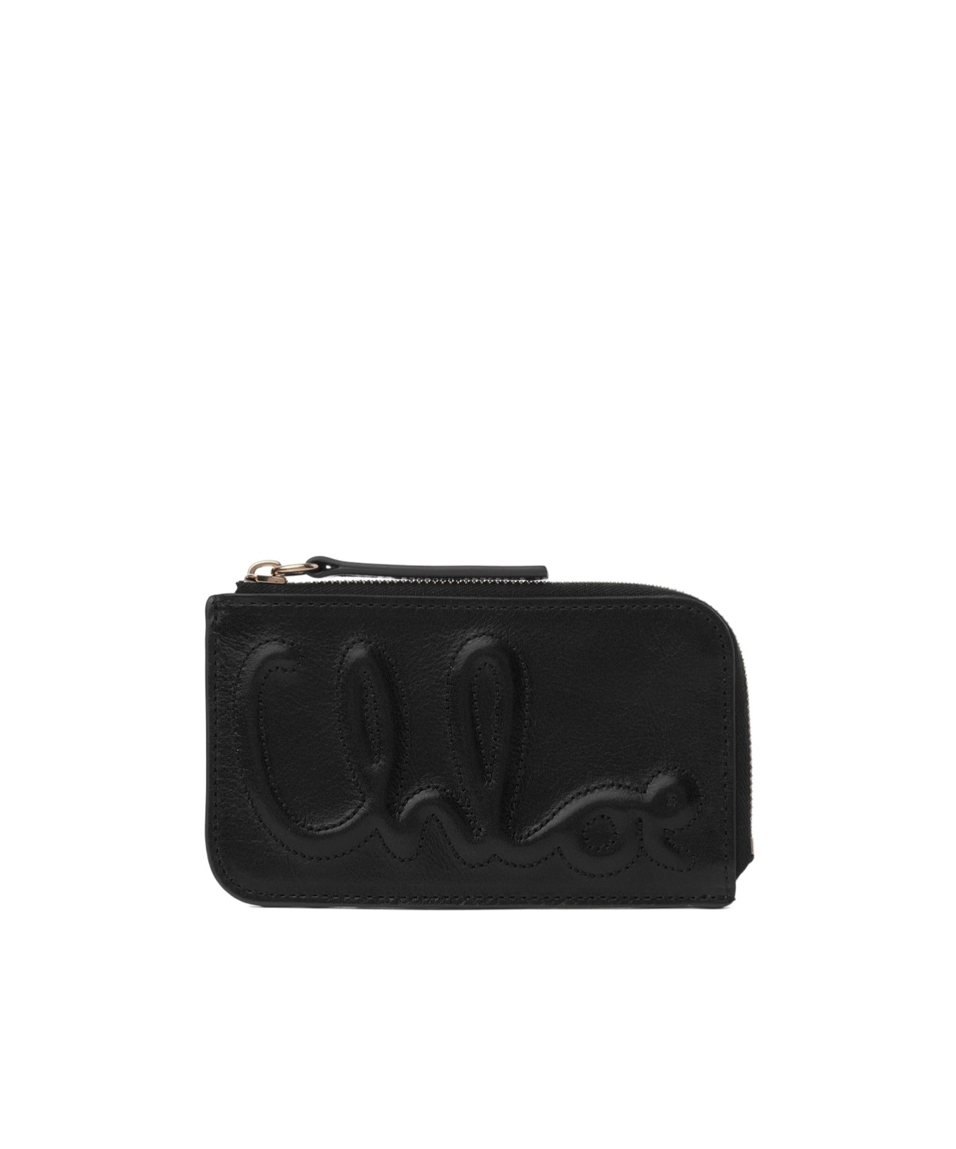Chloé Logo Wallet In Black