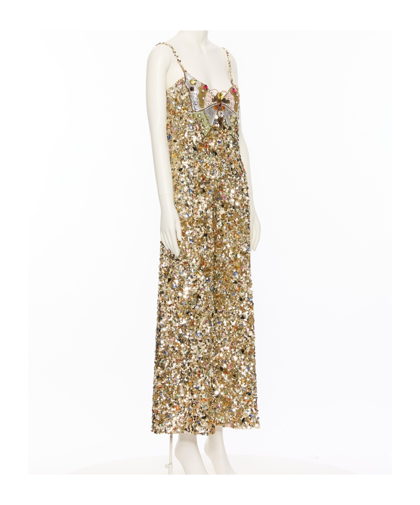Valentino Embroidered Tulle Illusione Midi Dress In Brown