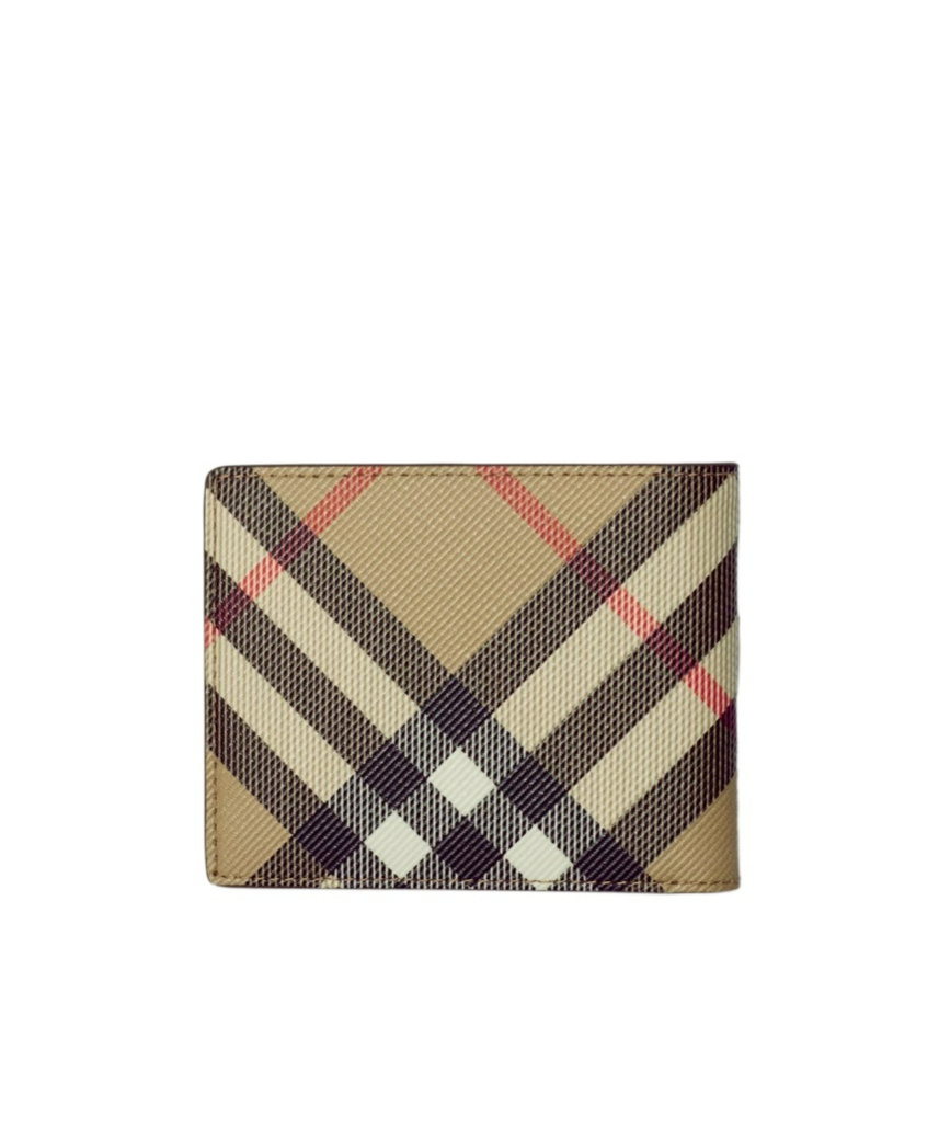 Burberry Vintage Check-pattern Bi-fold Wallet In Nude