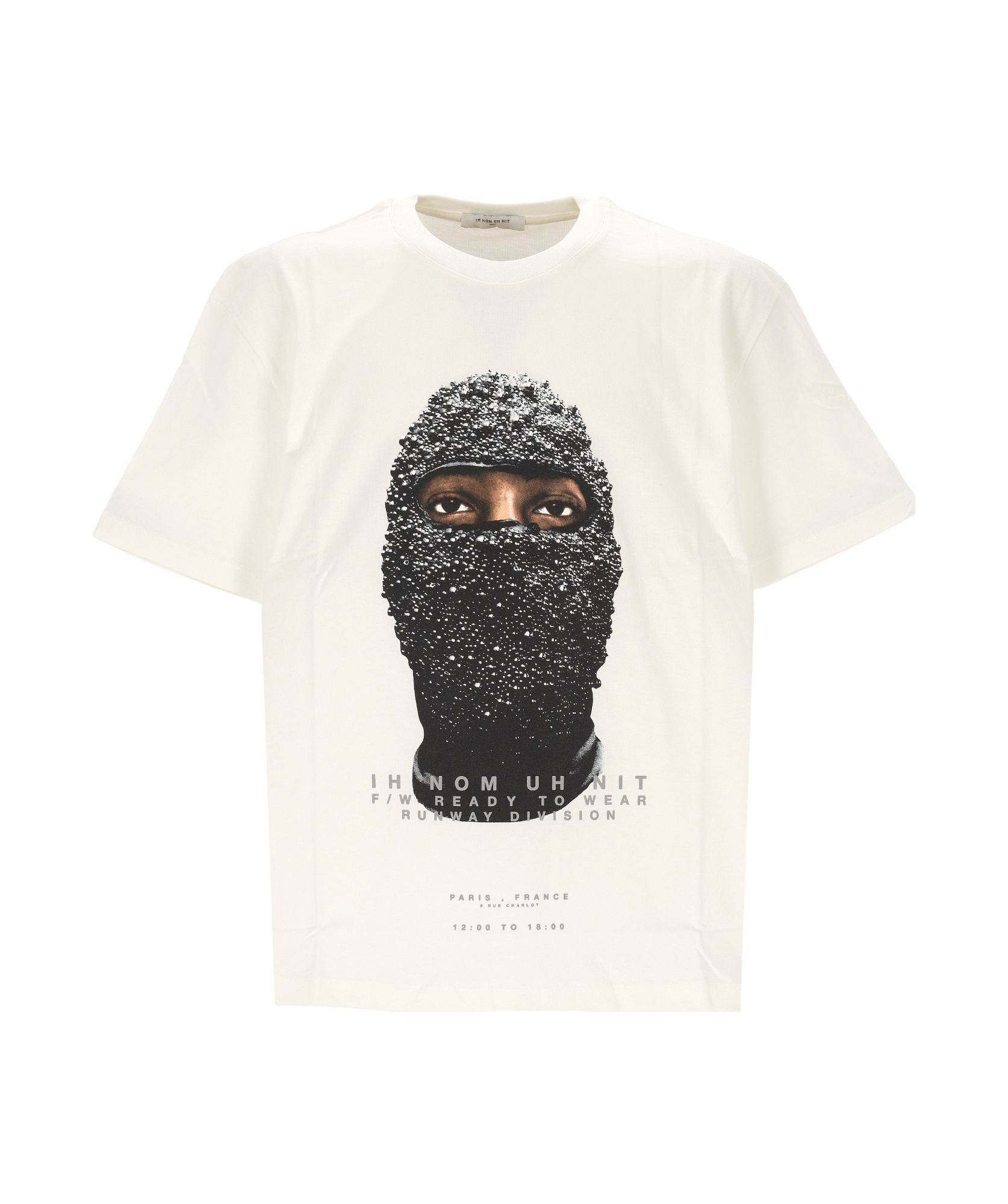 Ih Nom Uh Nit Black Mask Sweatshirt In White