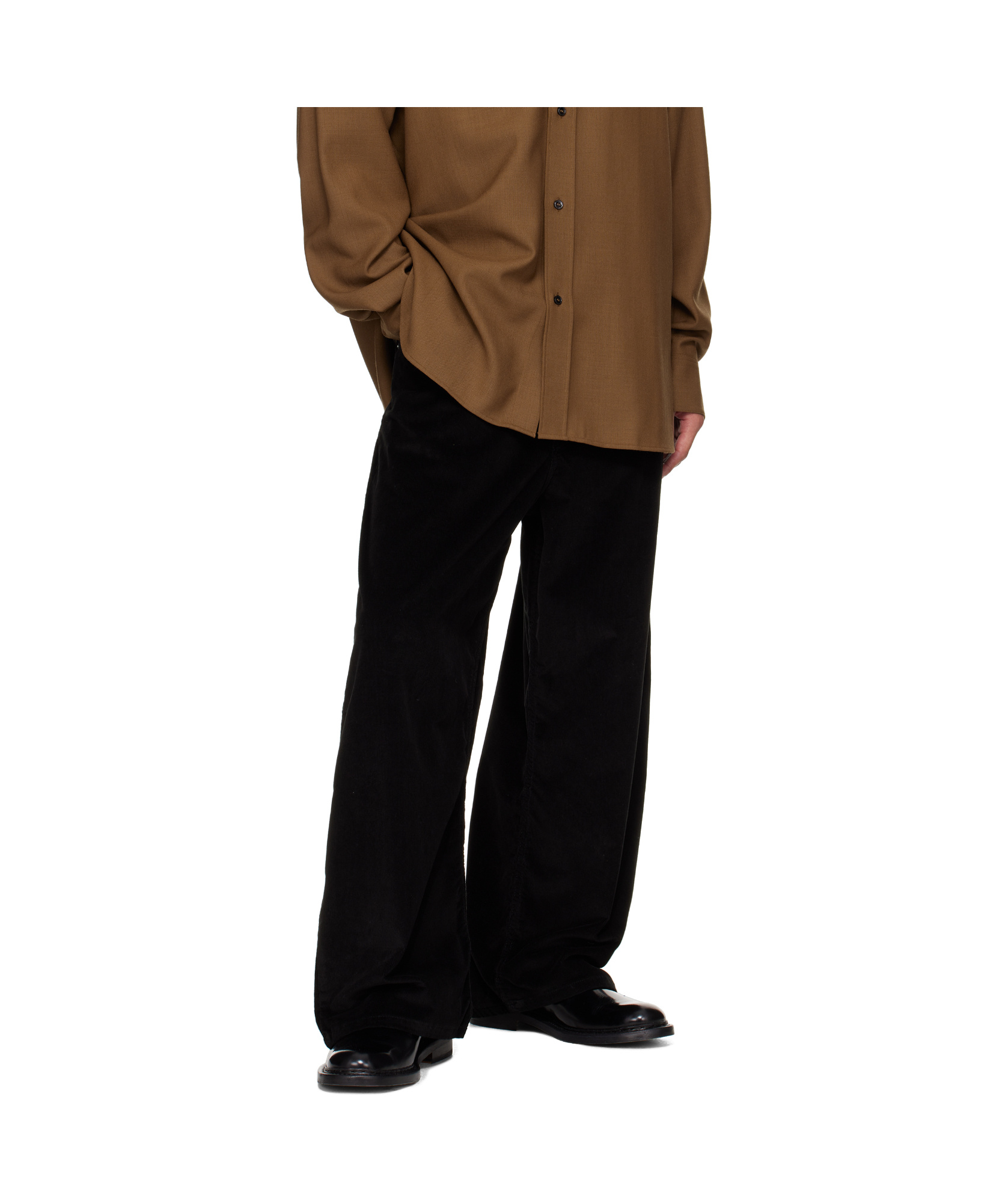 Studio Nicholson Belt Loops Slacks In Black