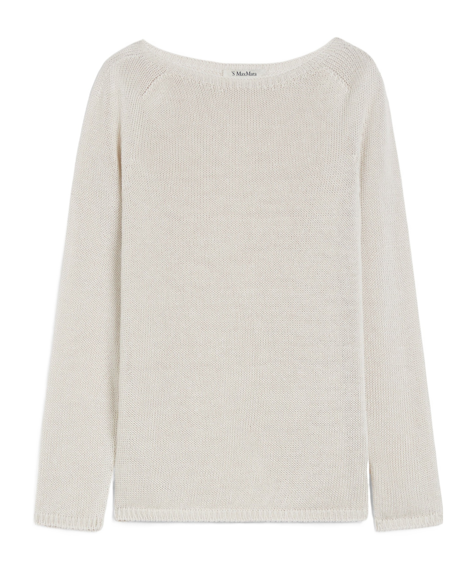 Max Mara Long Sleeve Sweater In White