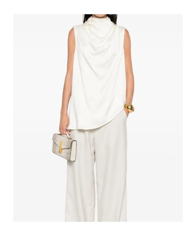 Rohe Róhe Cream Viscose Blend Tank Top In White