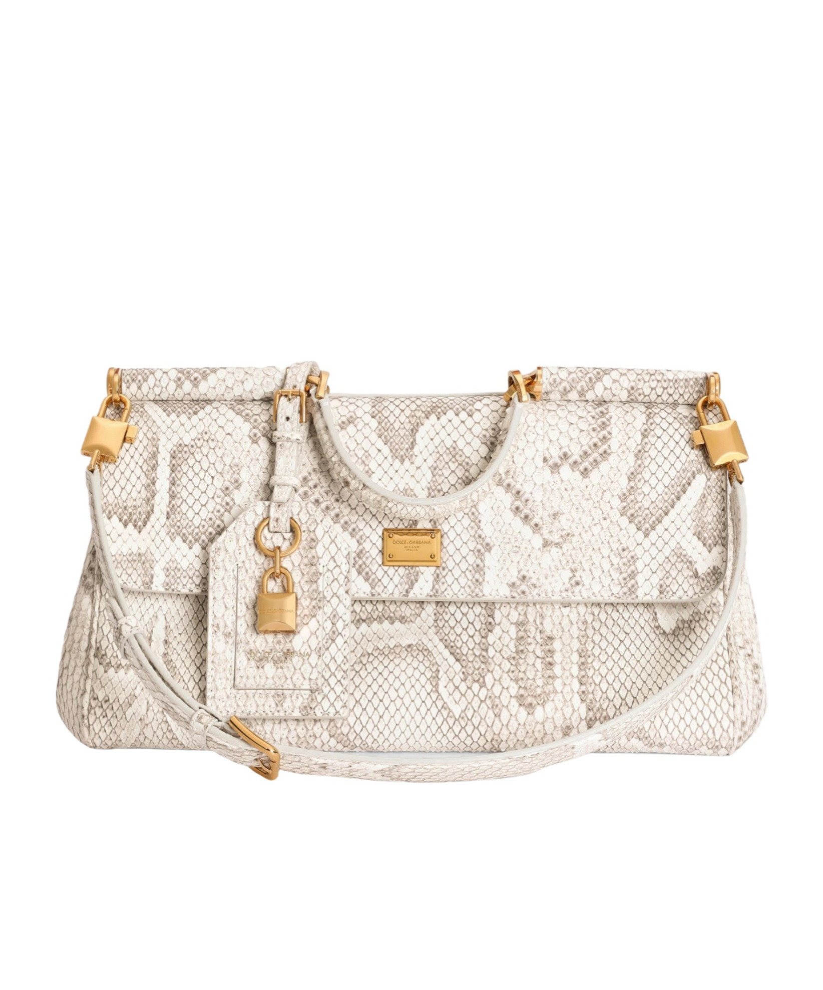 Dolce & Gabbana Flap Shoulder Bag In White