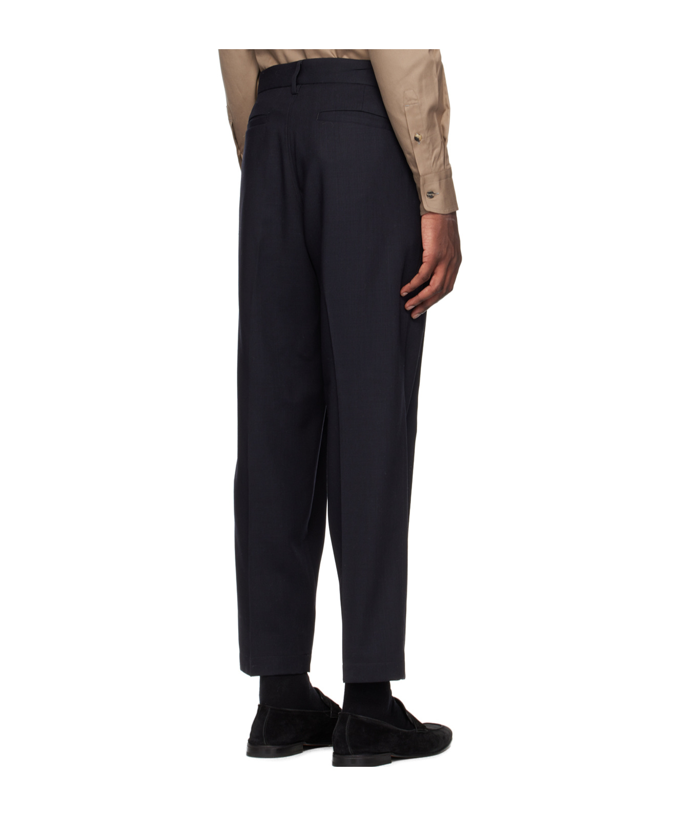 Barena Venezia Straight-leg Cropped Trousers In Black