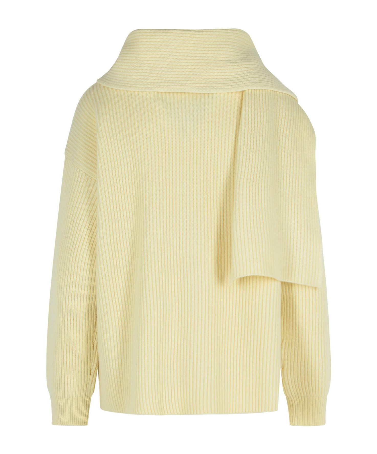 Jil Sander Long Sleeve Sweater In Yellow