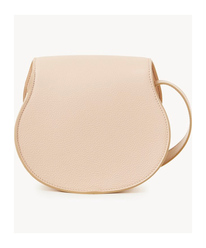 Chloé Marcie Leather Crossbody Bag In Nude
