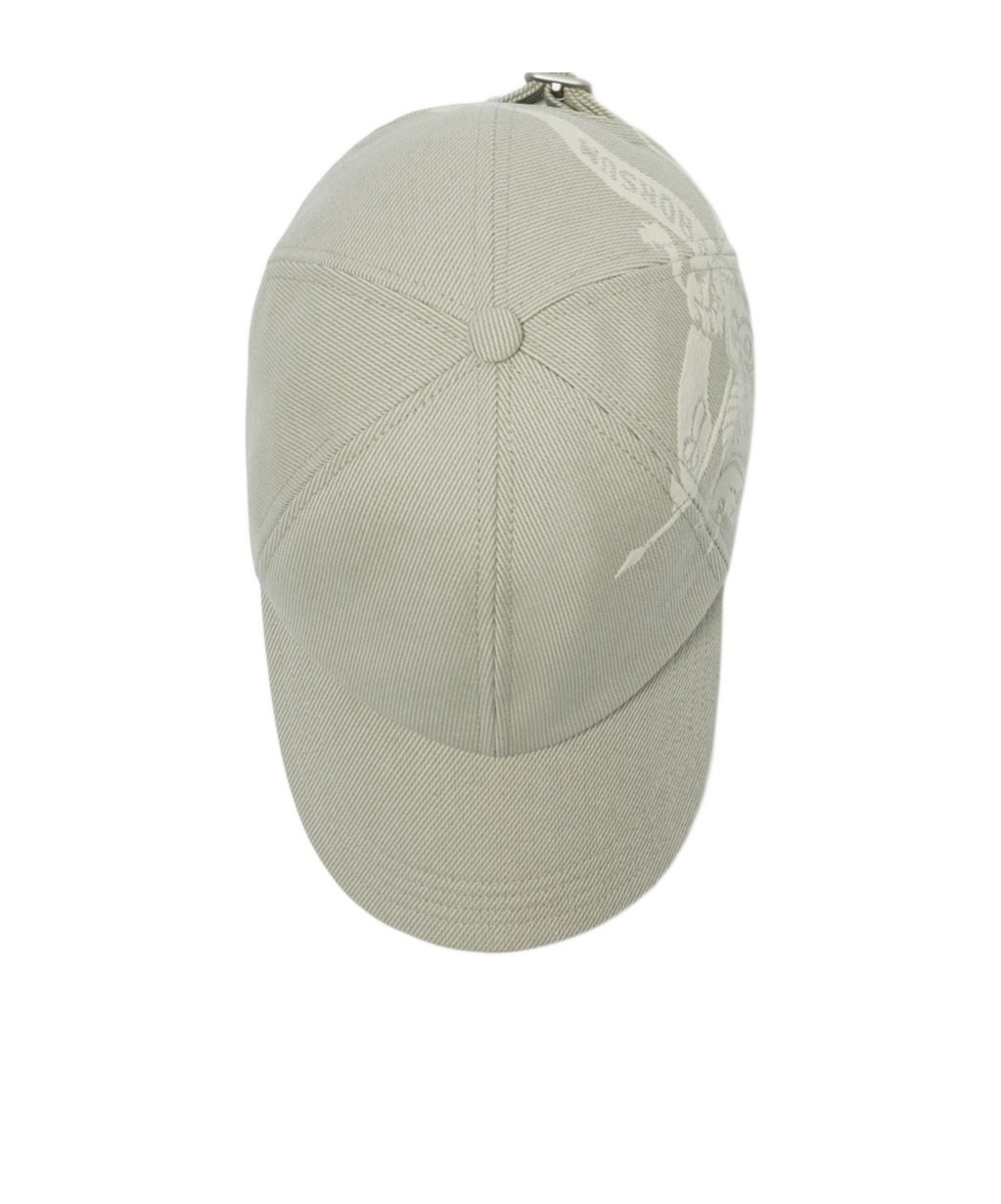 Burberry Ekd Cotton Blend Baseball Cap In Nude