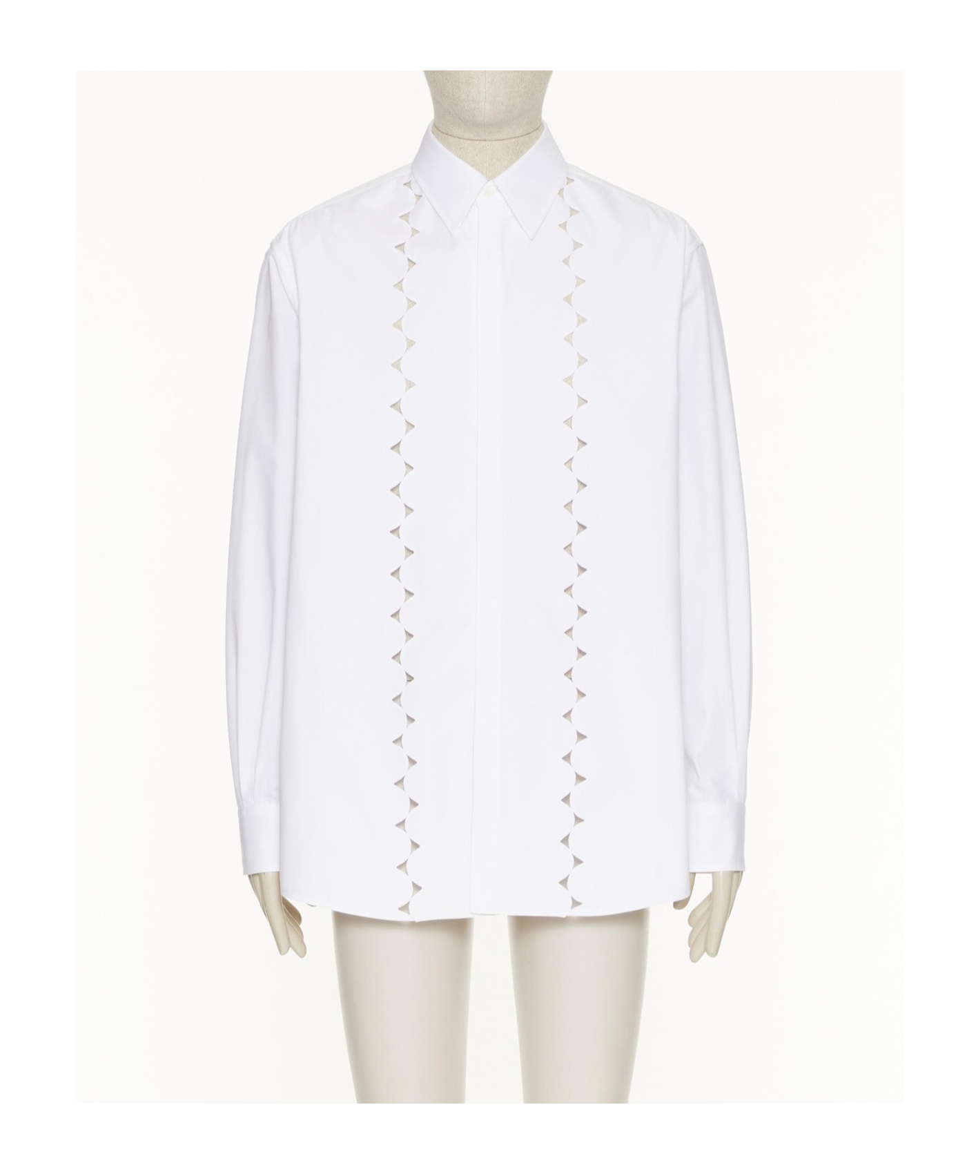 Valentino Garavani White Poplin Shirt In White