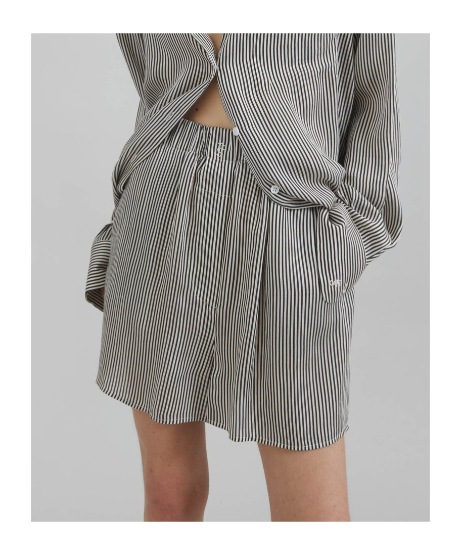 The Frankie Shop Lui Striped Boxer Shorts