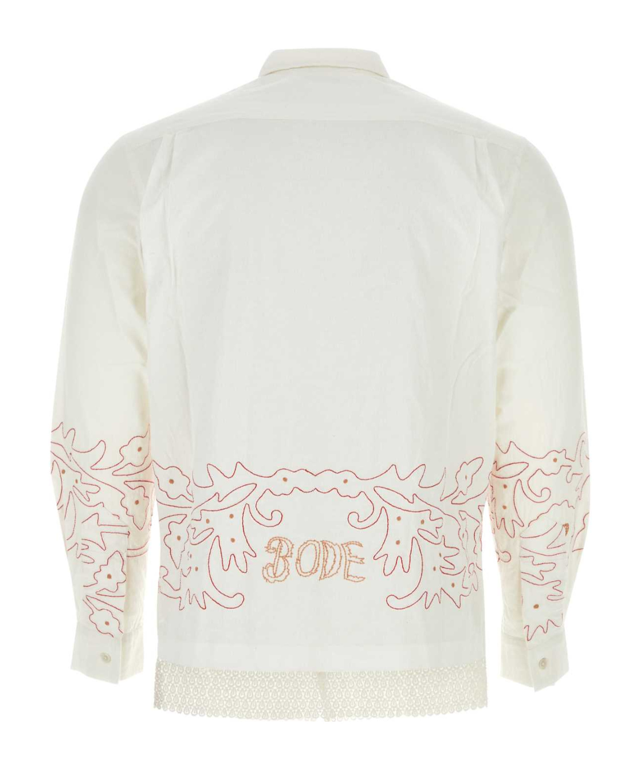 BODE BODE EMBROIDERED DESIGN LONG SLEEVED BUTTONED SHIRT 