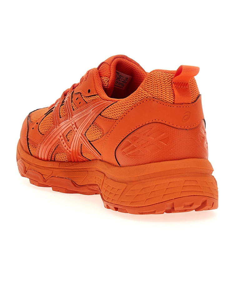 Comme Des Garçons Mesh Panels Sneaker Pull Tab In Orange