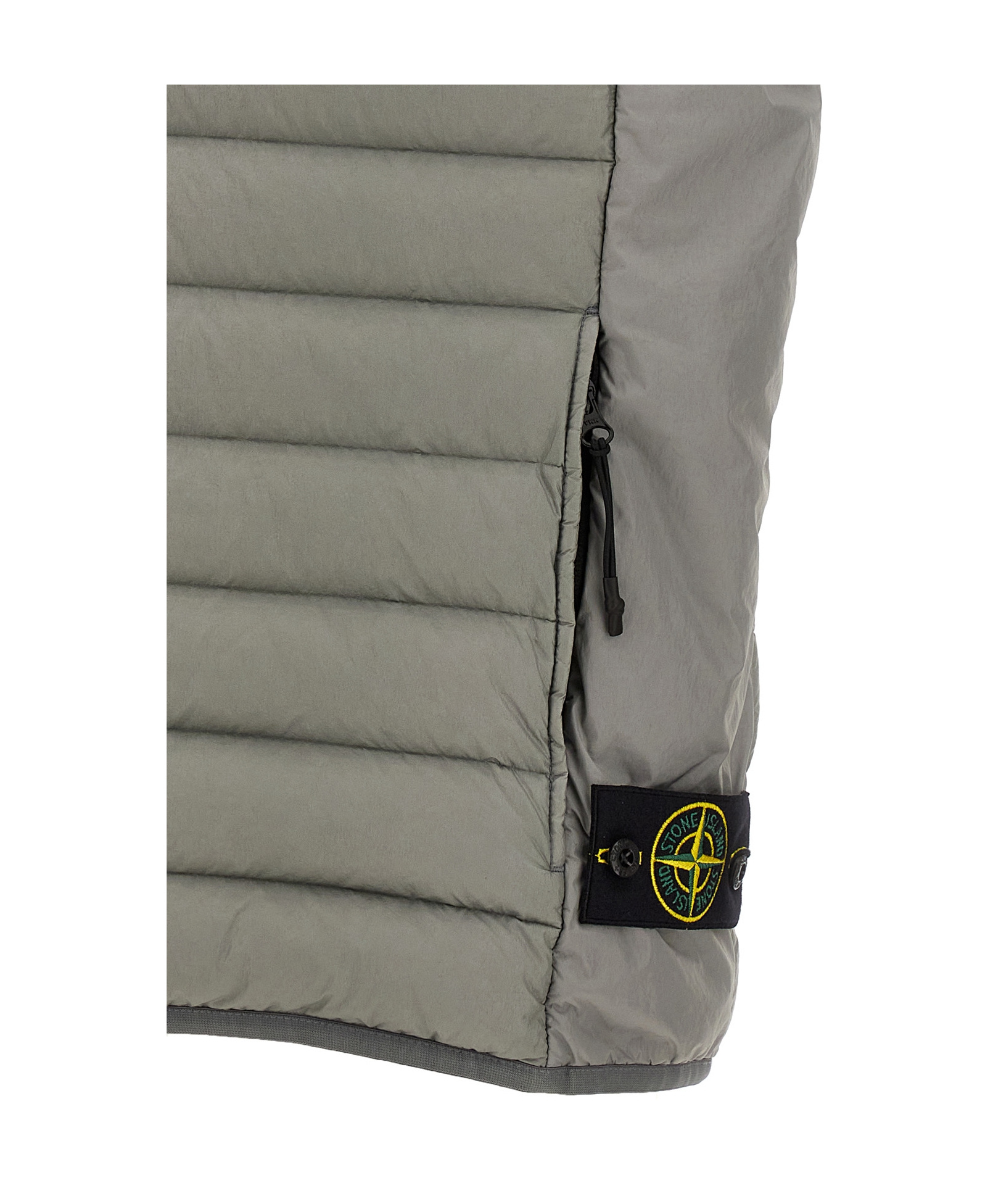Stone Island Compass-badge Puffer Gilet In Gray