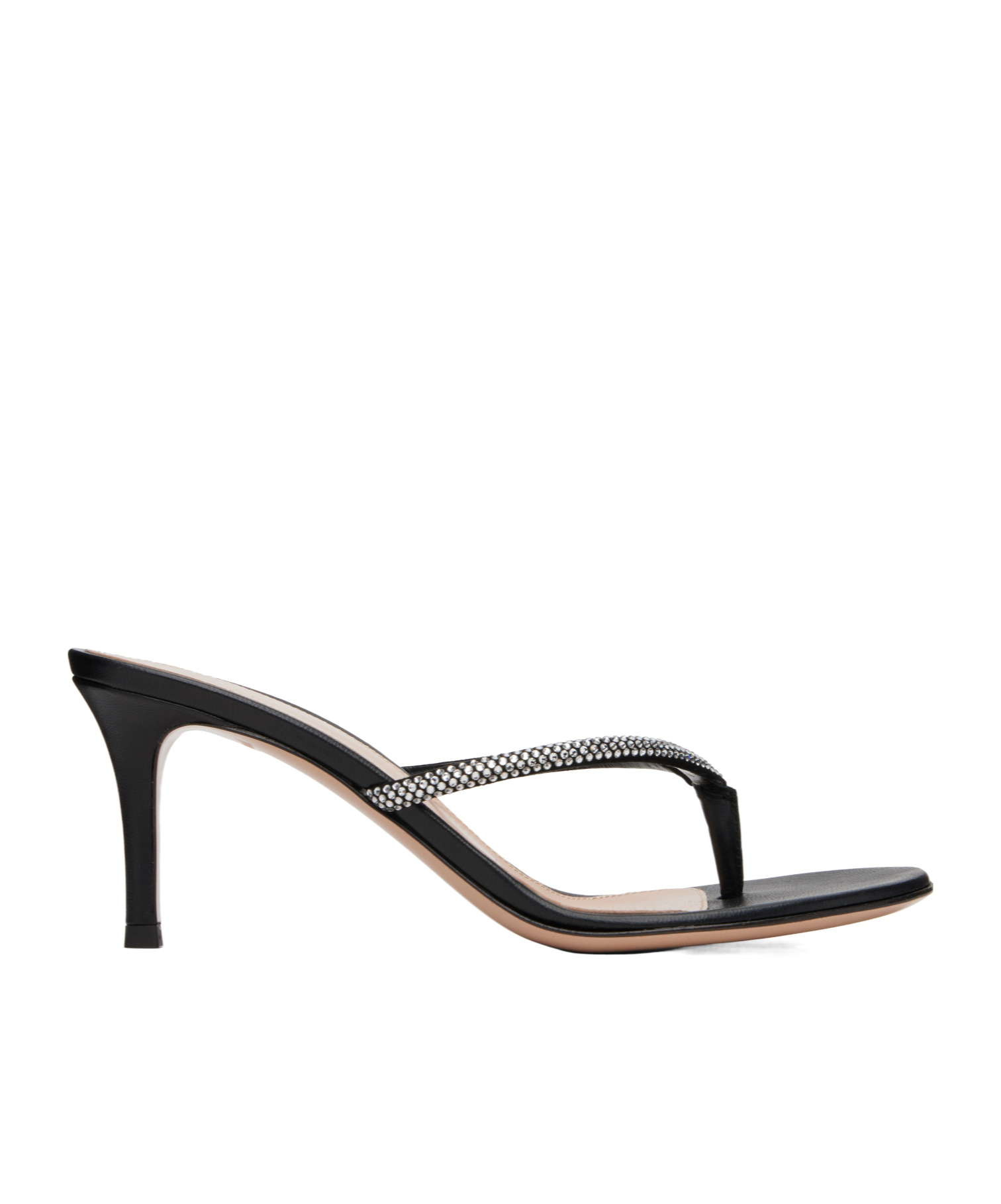 Gianvito Rossi India Thong 70 High-heeled Sandals In Black