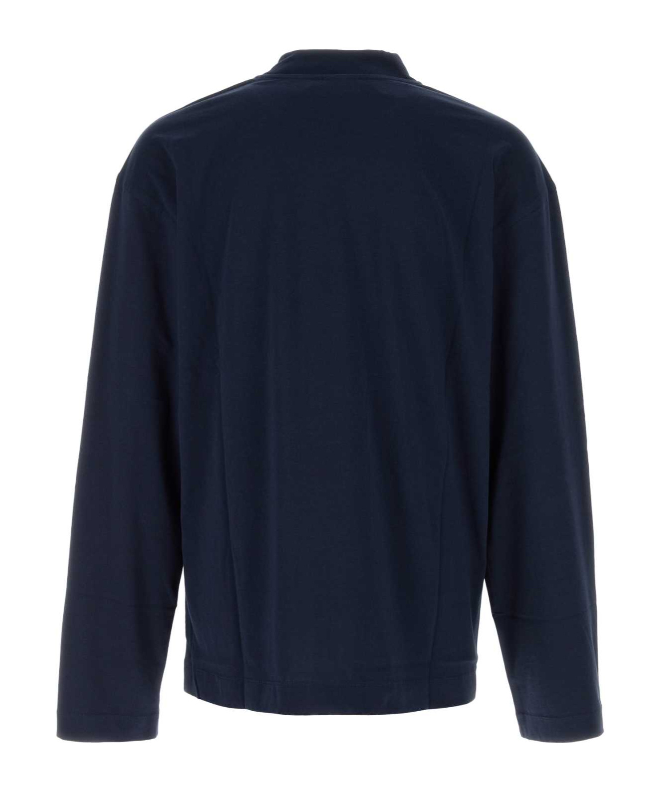Dries Van Noten Long-sleeved Crewneck T-shirt In Black