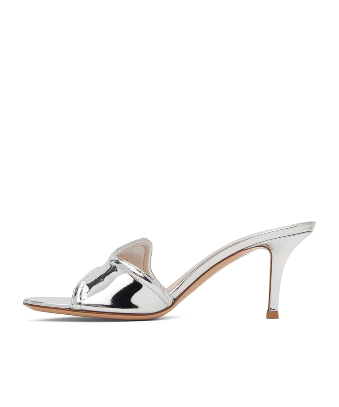 GIANVITO ROSSI LUCREZIA 70 ROUND-HEAD HIGH-HEELED SANDALS 