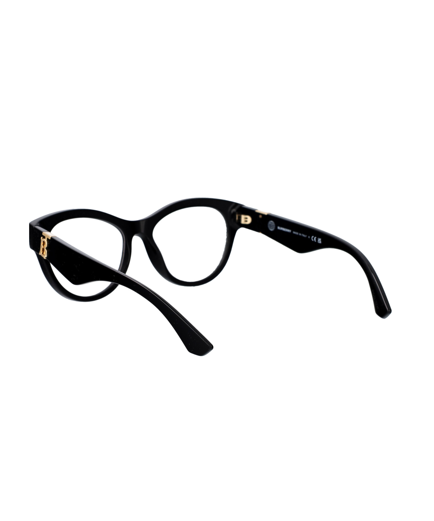 Burberry Eyewear Round Frame Glasses In Black