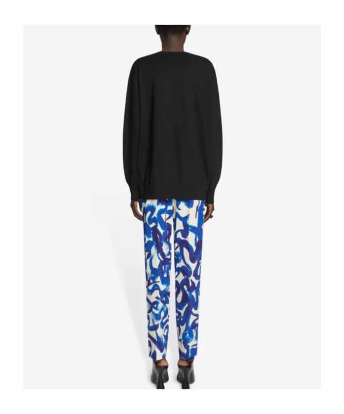 Shop Dries Van Noten V-neck Wool Sweater In Black