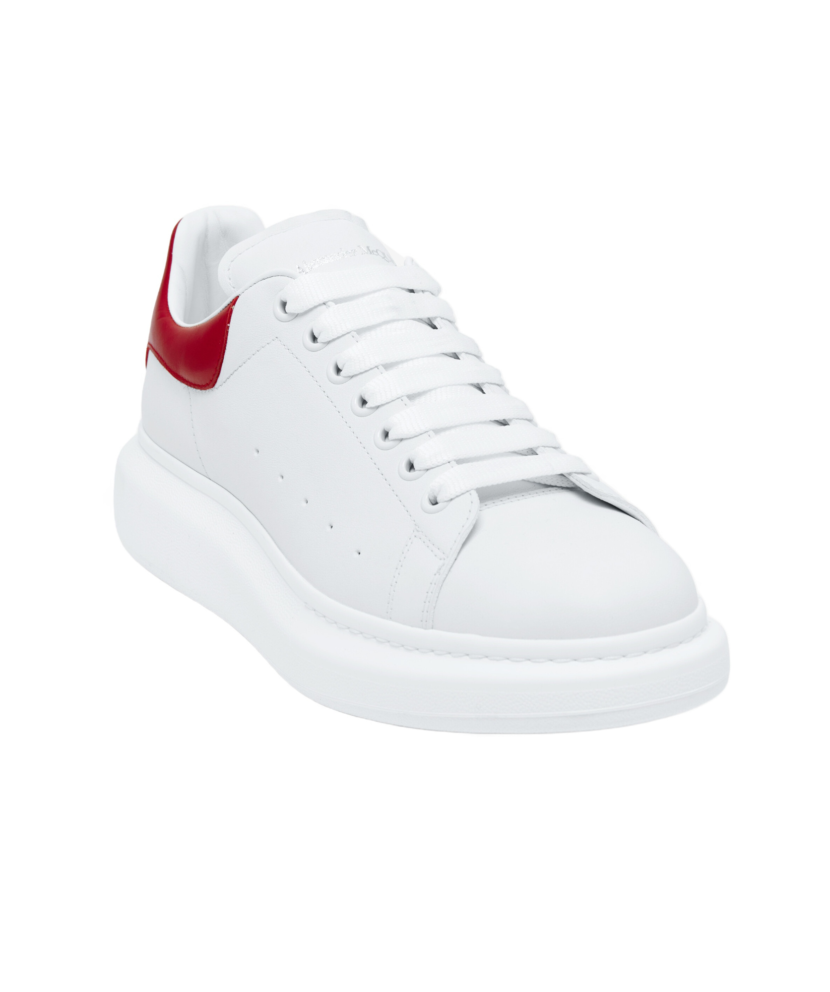 Alexander Mcqueen Oversized Leather Sneakers In White