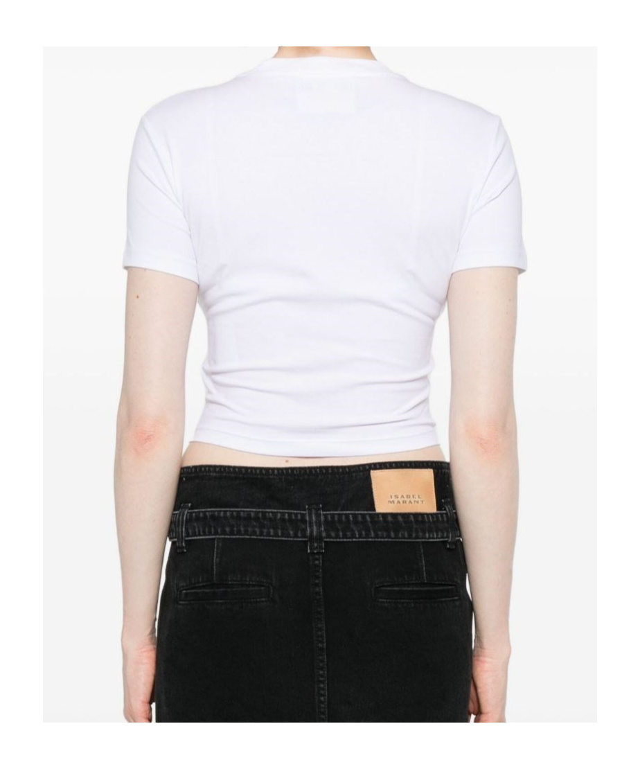 Versace Jeans Circular Logo-plaque T-shirt In White