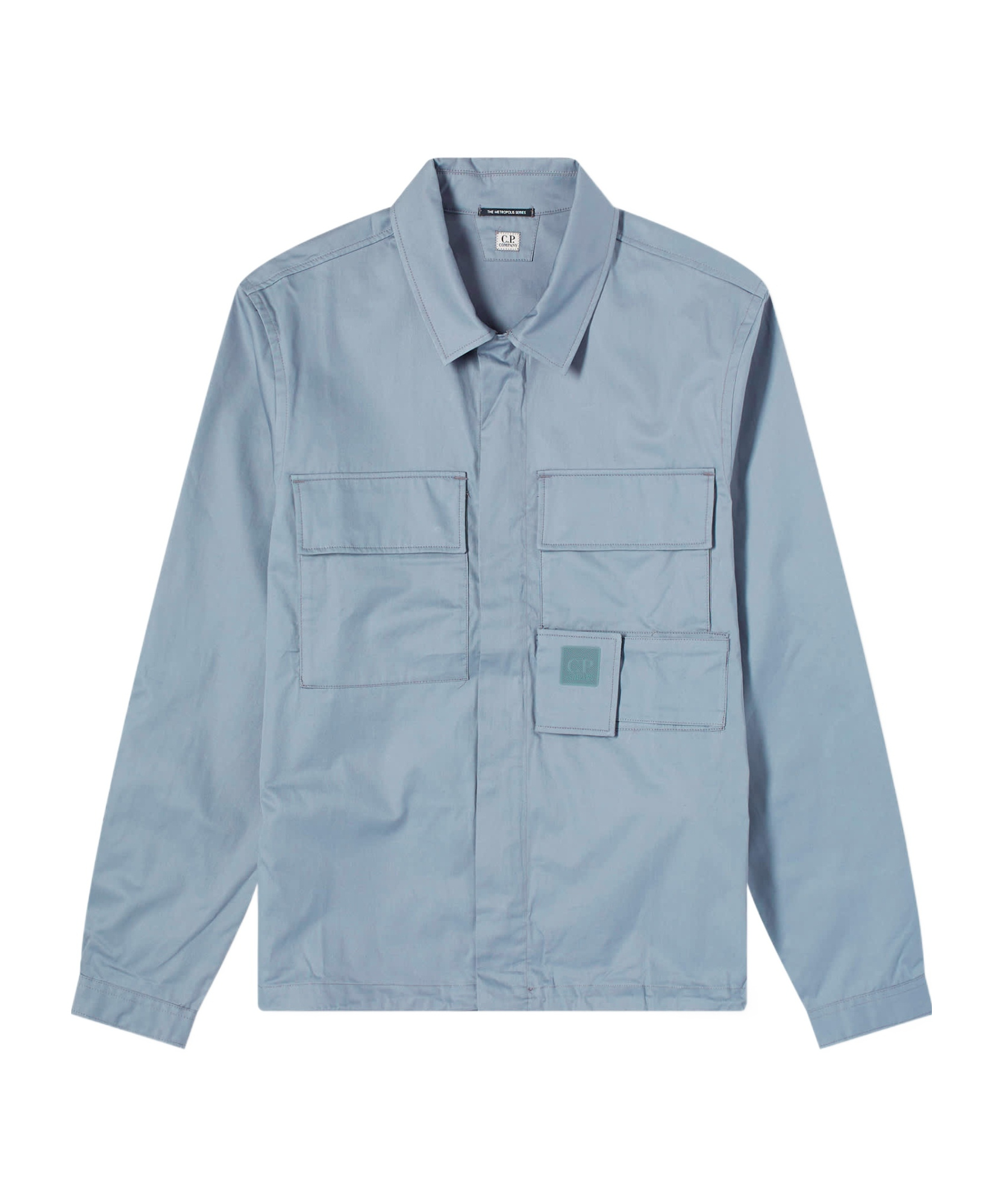 C.p. Company Long-sleeved Casual Jacket In Blue