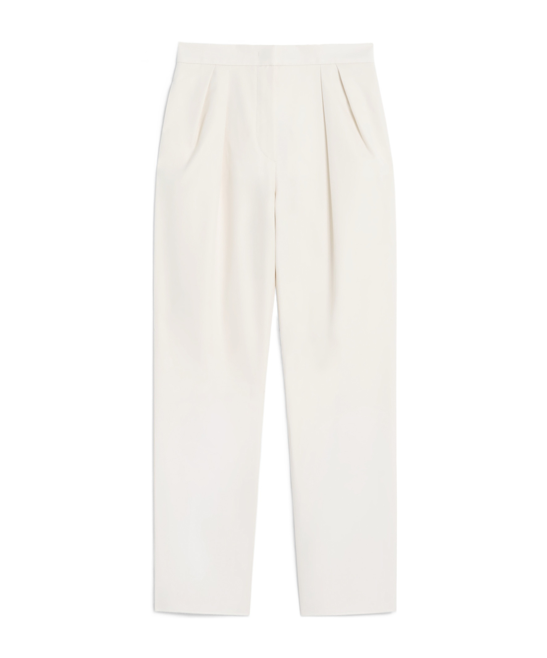 Max Mara Cotton Carrot-fit Trousers In White