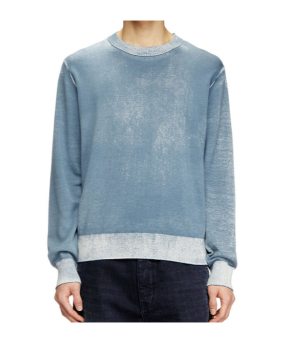 Shop Diesel Larence Sweatshirt In Blue