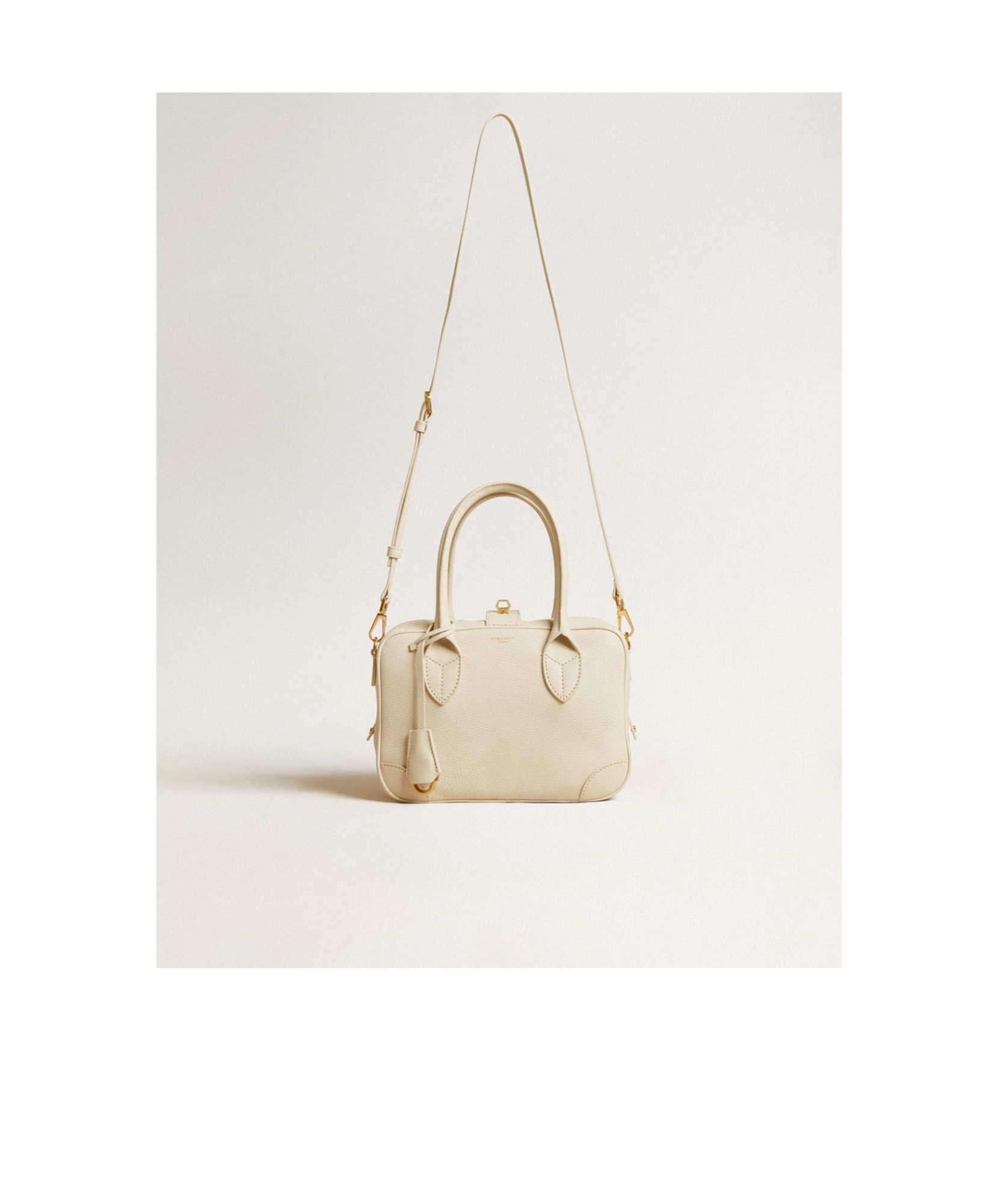 Golden Goose Zippered Shoulder Bag In Nude