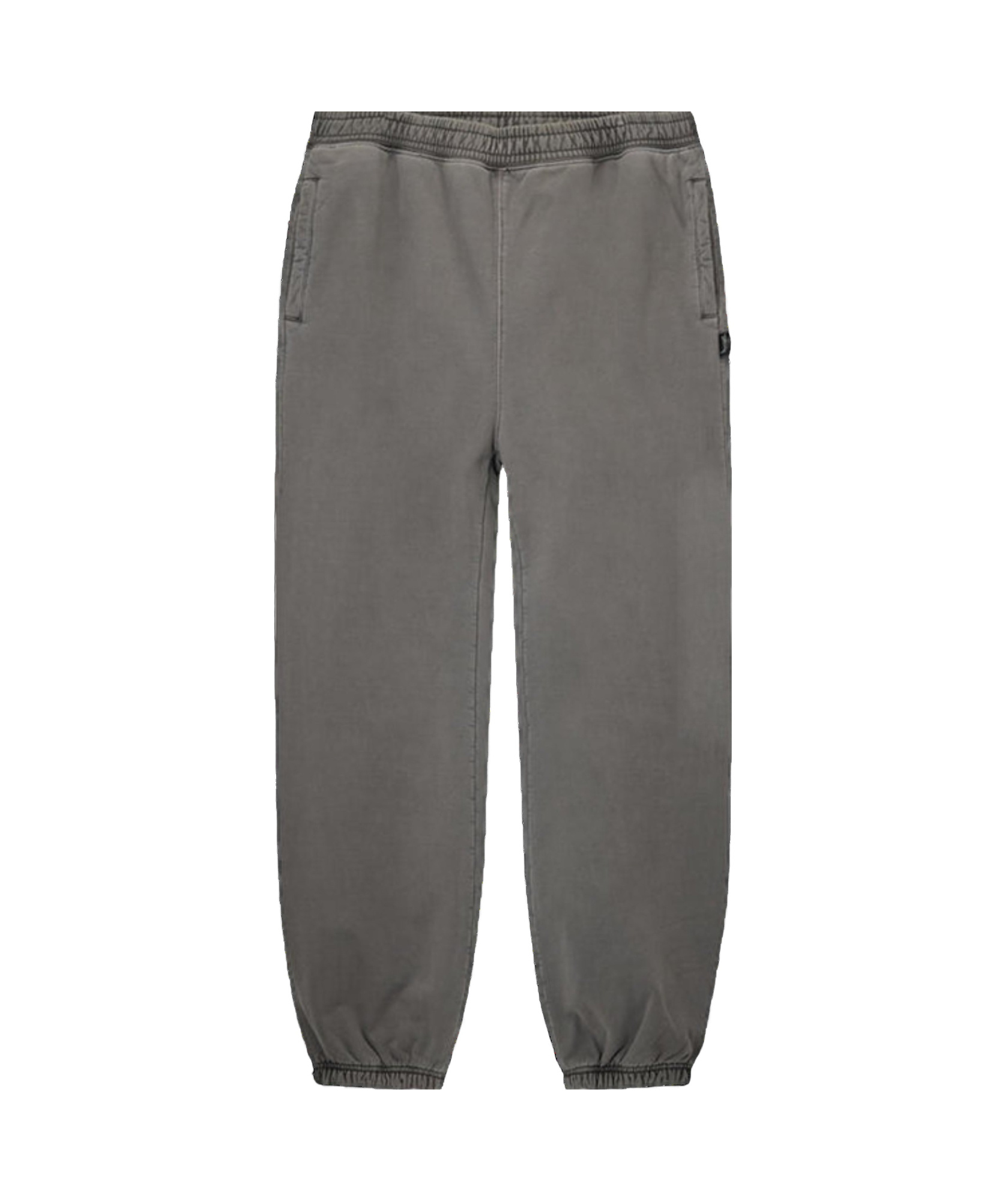 Stussy Elastic Waist Casual Pants In Gray