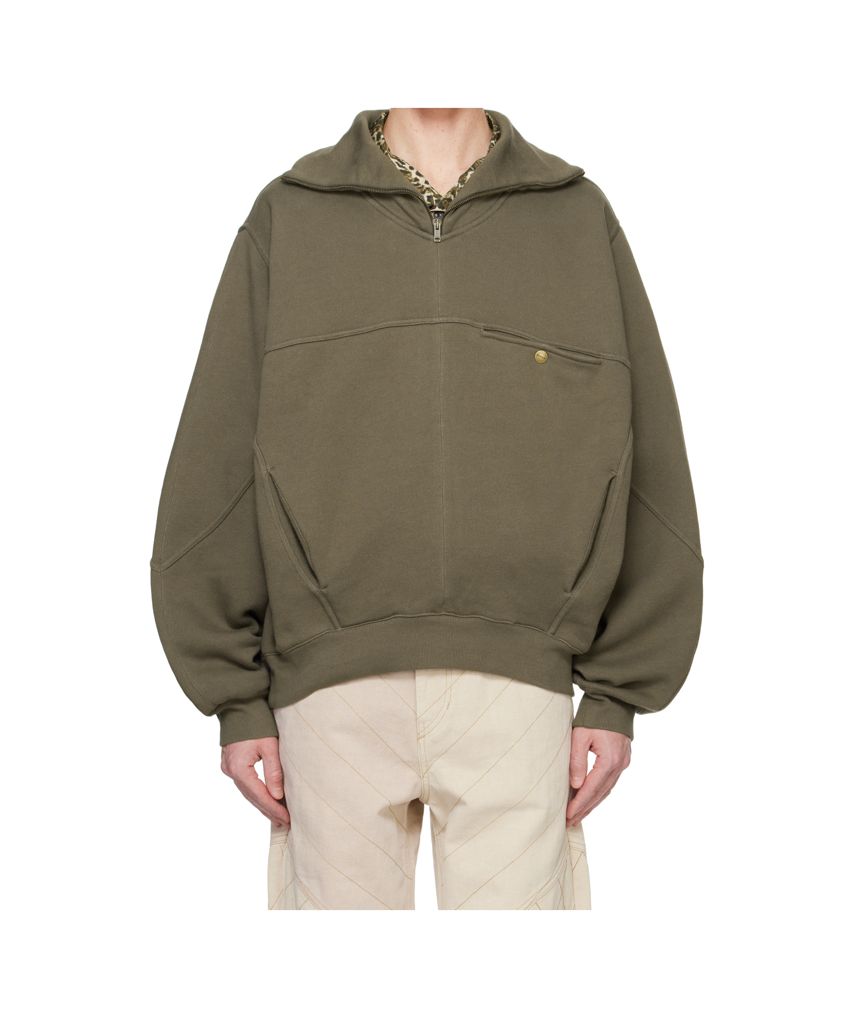 Isabel Marant Long-sleeved Sweater In Green