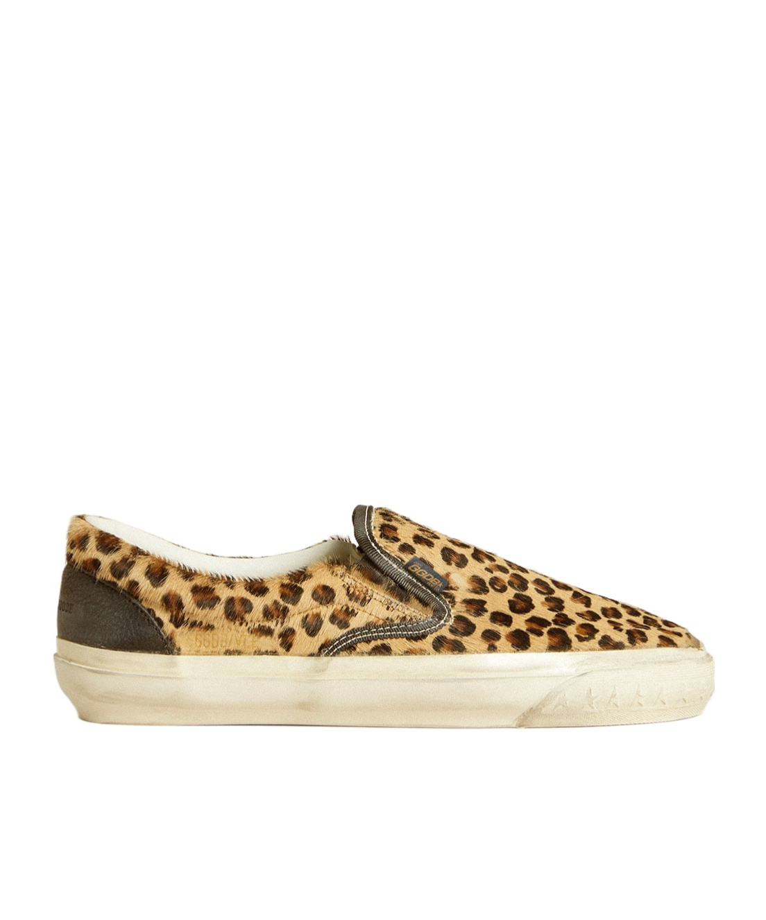 Golden Goose Calfhair And Leather Slip-on Sneakers In Nude