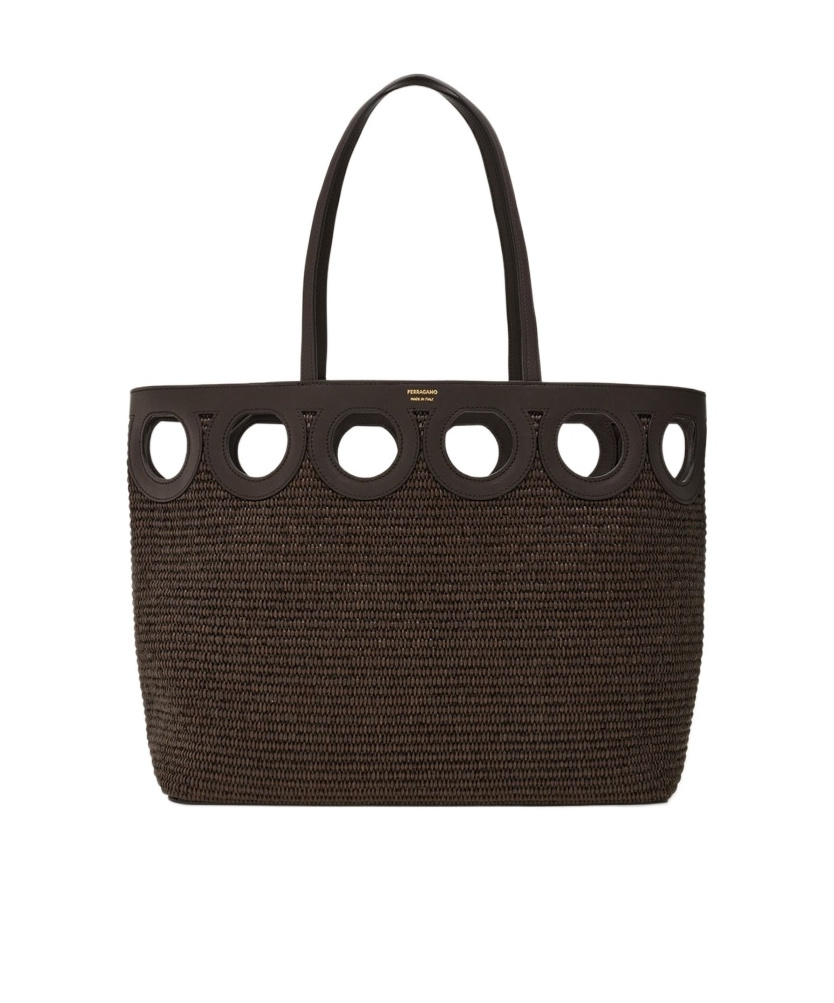 Ferragamo Gancini Outline Tote Bag (l)