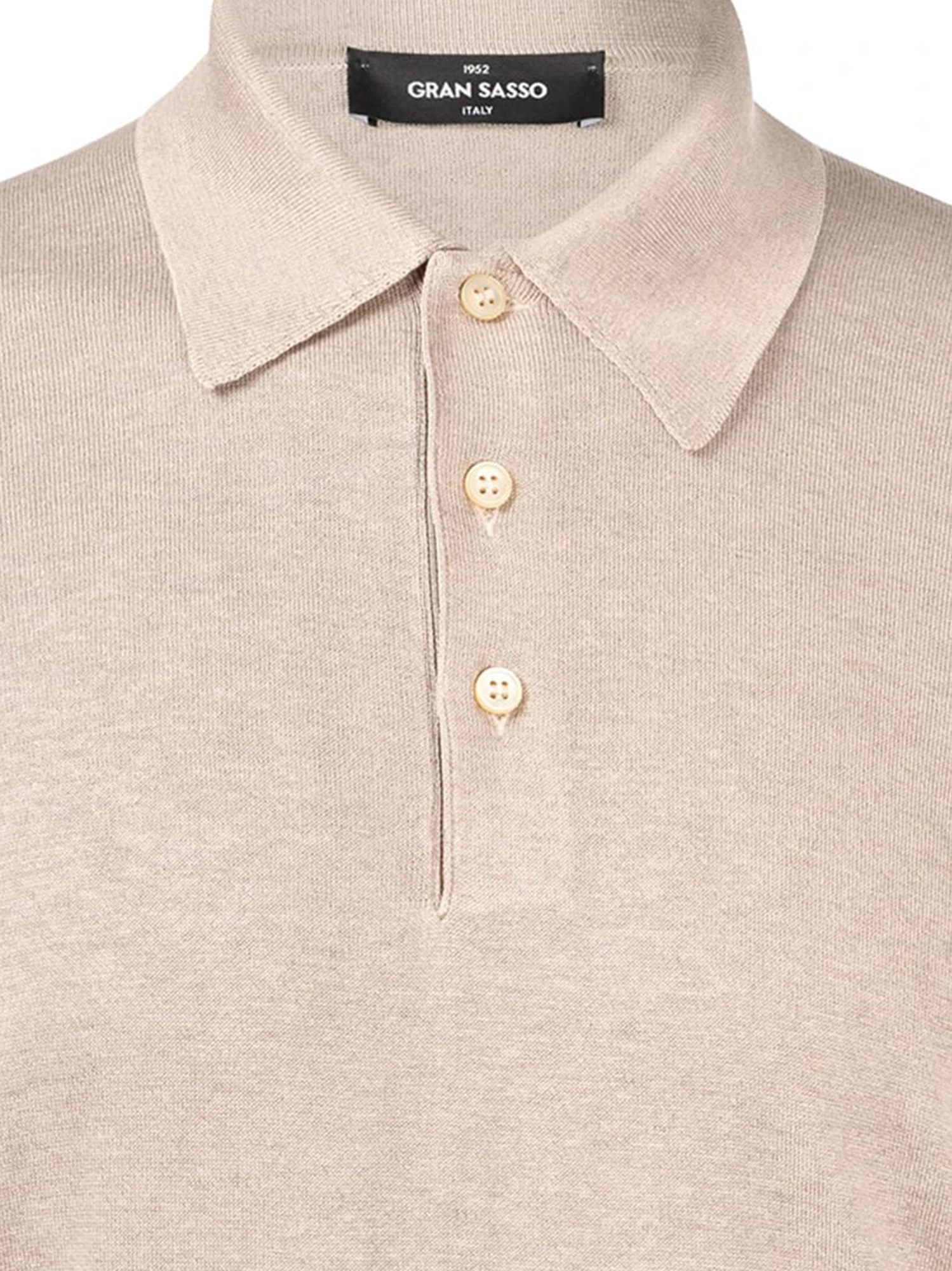 Gran Sasso Short-sleeved Polo Shirt In Brown